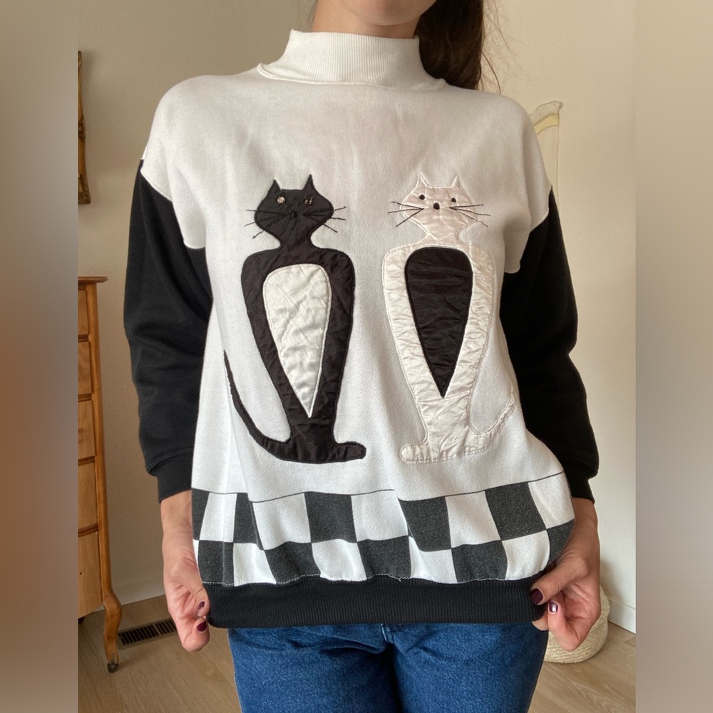 Vintage cat pullover/sweater